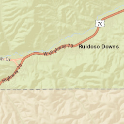 Ruidoso Downs Street Map