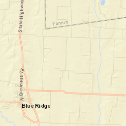 210-212 Hilltop Circle, Blue Ridge, TX Street Map