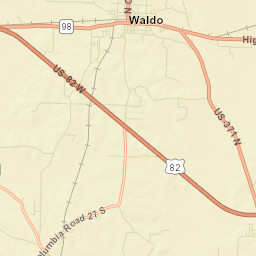 Waldo Arkansas Street Map