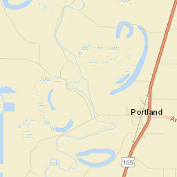 Portland Arkansas Street Map