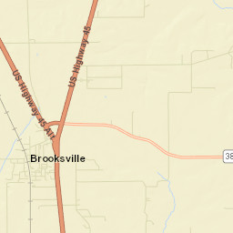 Brooksville Street Map