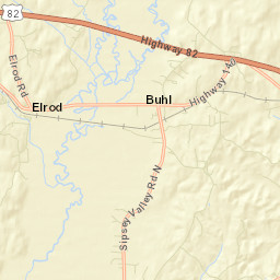 Buhl Alabama Street Map