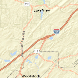 Chamblee Alabama Street Map