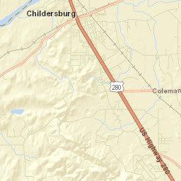Minor Terrace Alabama Street Map