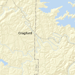 Cragford Alabama Street Map