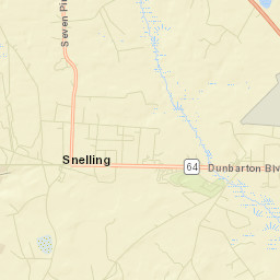 Barnwell County Street Map