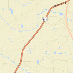 Bamberg County Street Map