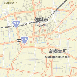 Saga Street Map