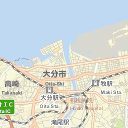 Ōita Street Map