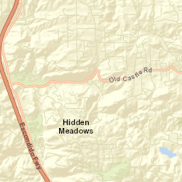 Hidden Meadows California Street Map