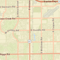 Pozo Arizona Street Map