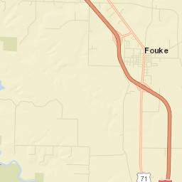 Jonesville Arkansas Street Map