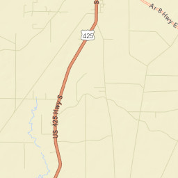 Ashley County Street Map