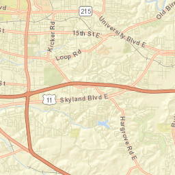 Woodland Terrace Alabama Street Map