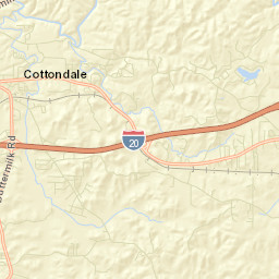 Eastern Hills Alabama Street Map