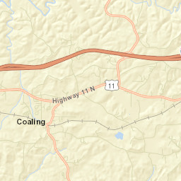 Coaling Alabama Street Map
