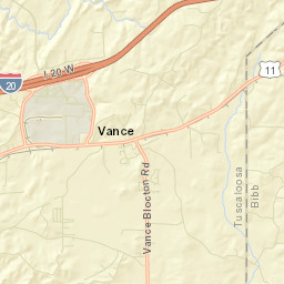 Dowdle Alabama Street Map