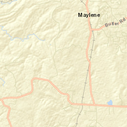 Maylene Alabama Street Map