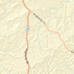 Cooley Crossroads Alabama Street Map