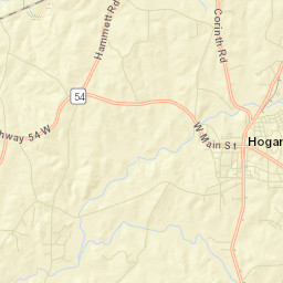 Hogansville Street Map