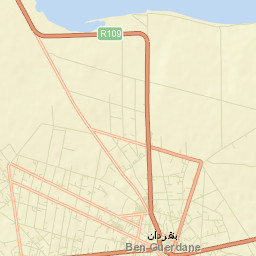Ben Gardane Street Map
