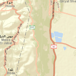 Qiryat Shemona Street Map