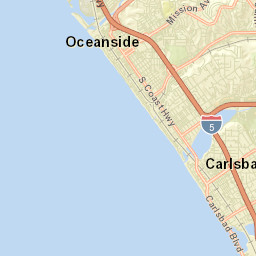 Oceanside California Street Map
