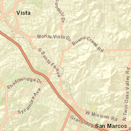 Vista California Street Map