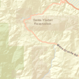 Mesa Grande California Street Map