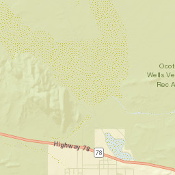 Ocotillo Wells California Street Map