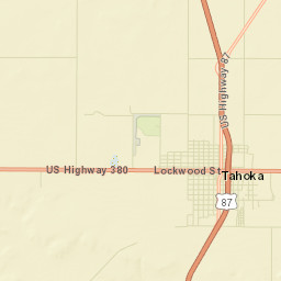 Lynn County Street Map