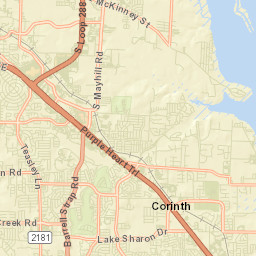 Corinth Street Map
