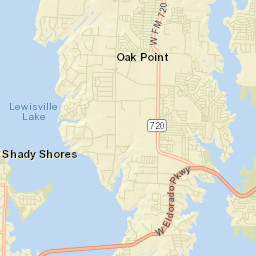 Shady Shores Street Map