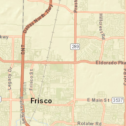 Frisco Street Map