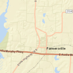 Farmersville Street Map
