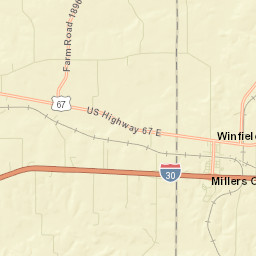 Interstate 30, Mount Vernon, TX 75457 Street Map