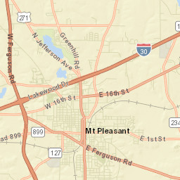 101-105 W 1st St Mt Pleasant TX Street Map