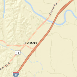 Sylvan Alabama Street Map