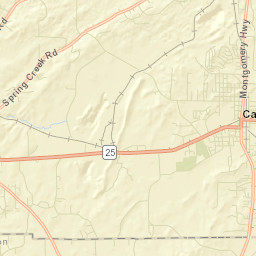 South Calera Alabama Street Map