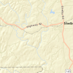 Shelby Alabama Street Map