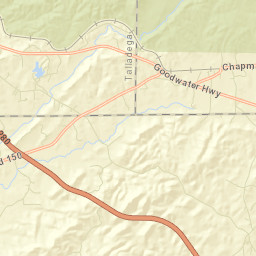 Hollins Alabama Street Map