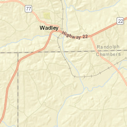 Louina Alabama Street Map