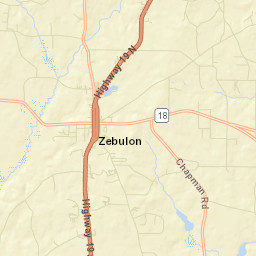 Zebulon Street Map