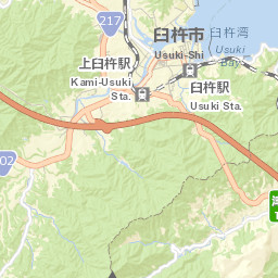Usuki Street Map
