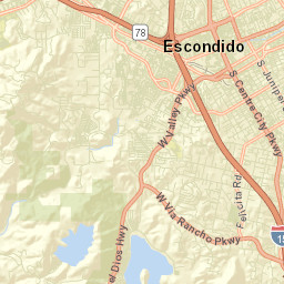 Escondido Street Map