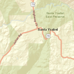 Wynola California Street Map