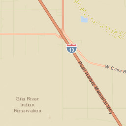 Bapchule Arizona Street Map