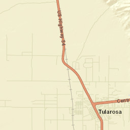 Tularosa Street Map