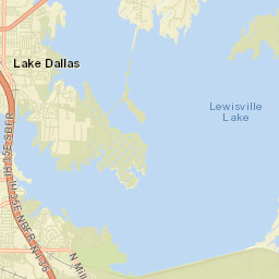 Lake Dallas Street Map