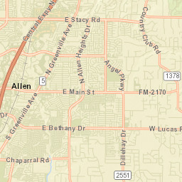 Allen Street Map